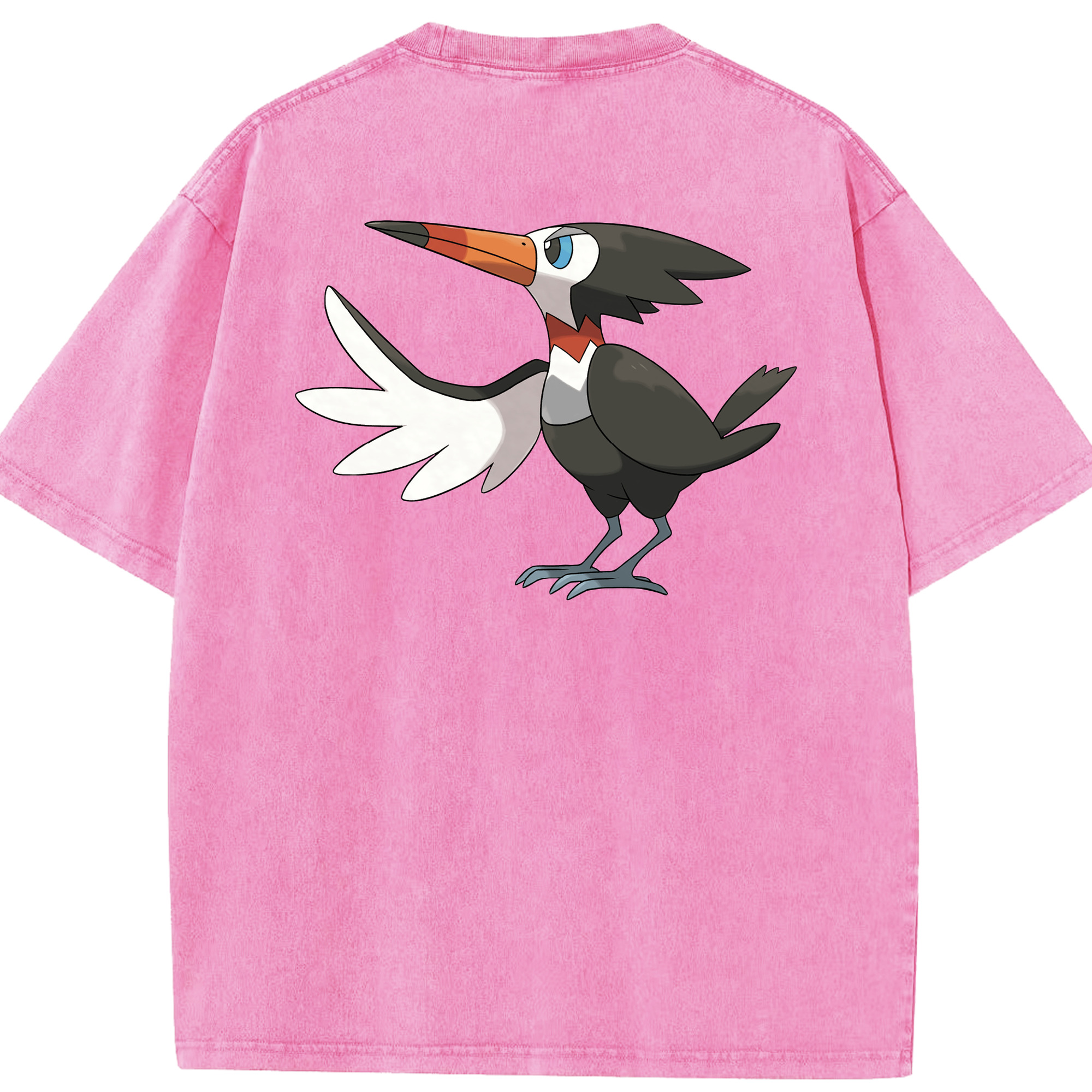 （画像用） ポケットモンスター Pokémon 綿100% ヴィンテージ風 半袖Tシャツ（背面プリント）